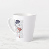 Flamingo en Parasol Latte Mok (Linkerhoek)