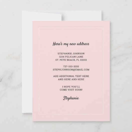 Flamingo en Pink Clouds Verhuisd naar Florida Nieu Aankondiging (Achterkant)