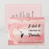 Flamingo en Pink Clouds Verhuisd naar Florida Nieu Aankondiging (Voorkant / Achterkant)