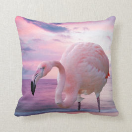 Flamingo en Pink Sky Kussen