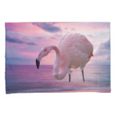 Flamingo en Pink Sky Kussensloop (Voorkant-Rechts)