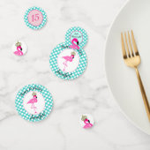 Flamingo en Polka Dot Verjaardagstafel Confetti (Groep)