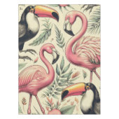 Flamingo en Toucan Naadloos Tafelkleed (Voorkant)