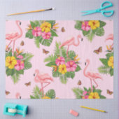 Flamingo en Vlinders 1 Tissuepapier (Craft)