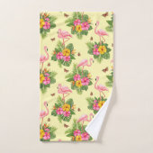 Flamingo en Vlinders 2 Bad Handdoek (Handdoek)