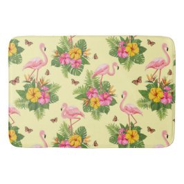 Flamingo en Vlinders 2 Badmat