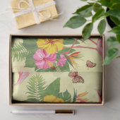 Flamingo en Vlinders 2 Tissuepapier (Geschenk)