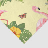 Flamingo en Vlinders 2 Tissuepapier (Detail)