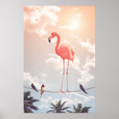 FLAMINGO EN VRIENDEN POSTER (Voorkant)