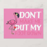 Flamingo en Wijn laat me mijn voet niet omlaag doe