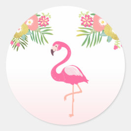 Flamingo Envelope sticker Tropisch Etiket