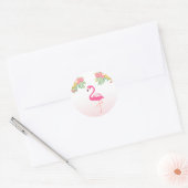 Flamingo Envelope sticker Tropisch Etiket (Envelop)