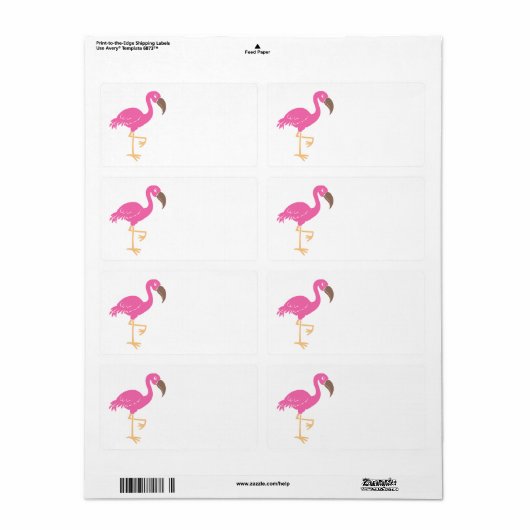 Flamingo Etiket (Full Sheet)