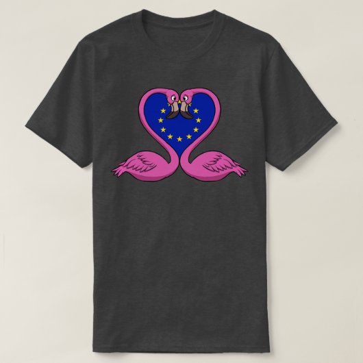 Flamingo Europese Unie T-shirt (Design voorkant)