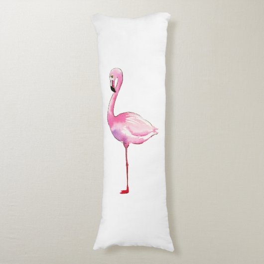 Flamingo ~ Evenwichtig Lichaamskussen (Voorkant Verticaal)