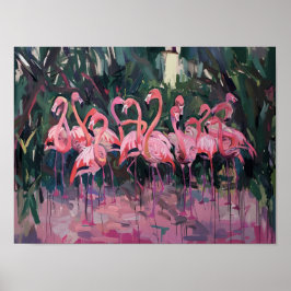 Flamingo familie 🦩 poster