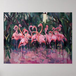 Flamingo familie 🦩 poster