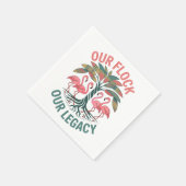 Flamingo Family reünie onze kudde onze erfenis Servet (Hoek)