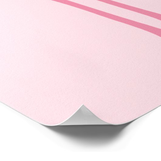 Flamingo Family Reunion Pink Poster Cute (Hoek)