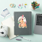 FLAMINGO FANCY DIER STICKER (iPad Cover)