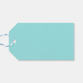 Flamingo Fandango Duo 2 cadeau label blauw terug Cadeaulabel (Achterkant Horizontaal)