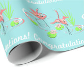 Flamingo Fandango Duo 2 Gefeliciteerd! Cadeaupapier (Rol Hoek)
