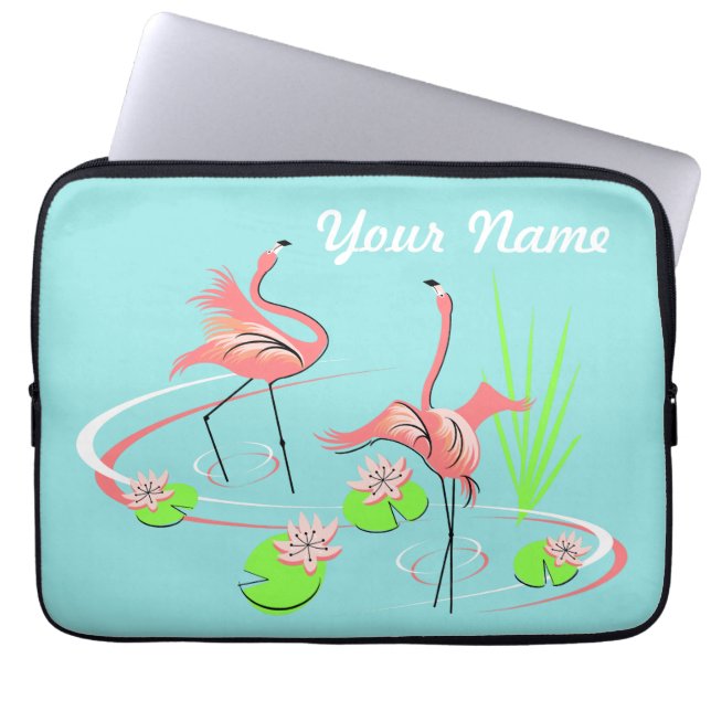 Flamingo Fandango Duo 2-laptophoes Laptop Sleeve (Voorkant)