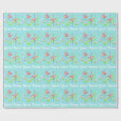 Flamingo Fandango Duo 2 Naam cadeaupapier (Vlak)