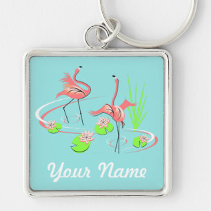 Flamingo Fandango Duo 2 sleutelhanger premium squa
