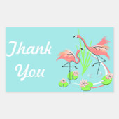 Flamingo Fandango Duo Happy Birthday sticker (Voorkant)