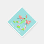 Flamingo Fandango Duo Happy Jubileum Servet (Hoek)
