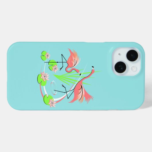 Flamingo Fandango Duo iPhone hoesje (Achterkant (horizontaal))