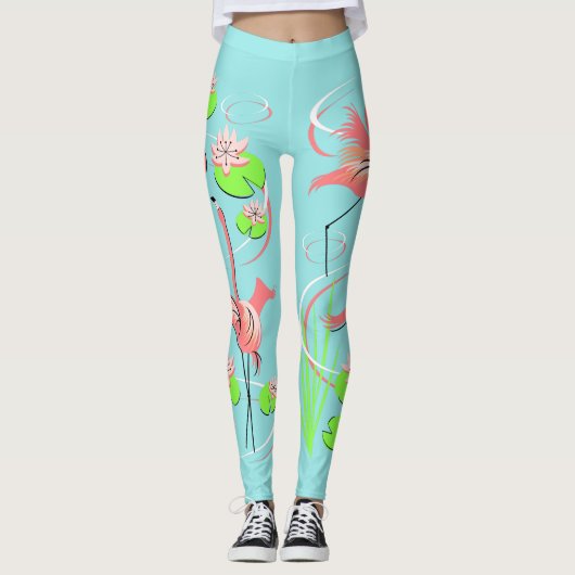 Flamingo Fandango Duo leggings (Voorkant)
