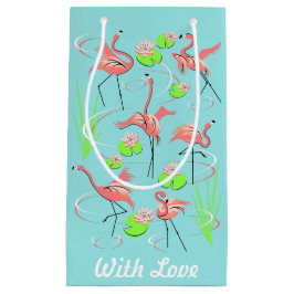 Flamingo Fandango met Love gift small bag Klein Cadeauzakje