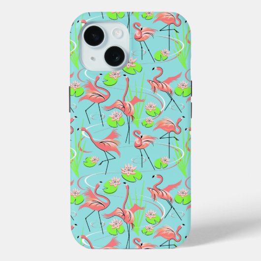 Flamingo Fandango Multi iPhone hoesje (Achterkant)