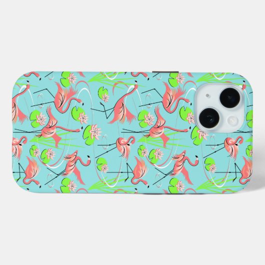Flamingo Fandango Multi iPhone hoesje (Achterkant (horizontaal))