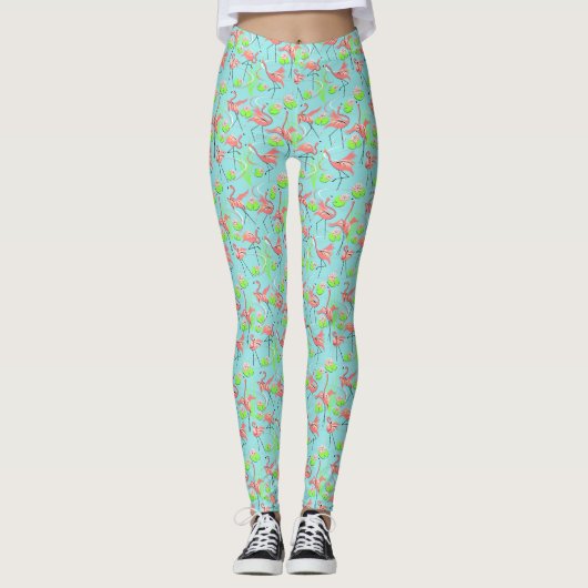 Flamingo Fandango Multi-leggings Leggings (Voorkant)