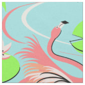 Flamingo Fandango Multi stof groot patroon (Close Up)