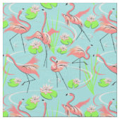 Flamingo Fandango Multifabric klein patroon Stof (Close Up)