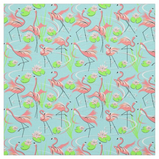 Flamingo Fandango Multifabric klein patroon Stof (Swatch)