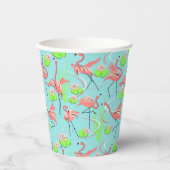 Flamingo Fandango Papieren Bekers (Voorkant)