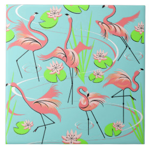 Flamingo Fandango recitiel Tegeltje