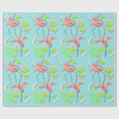 Flamingo Fandango Slim Duo-cadeauomslag Cadeaupapier (Vlak)