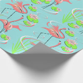 Flamingo Fandango Slim Duo-cadeauomslag Cadeaupapier (Hoek)
