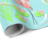 Flamingo Fandango Slim Duo-cadeauomslag Cadeaupapier (Rol Hoek)