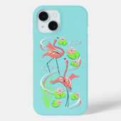 Flamingo Fandango Slim Duo iPhone hoesje (Achterkant)
