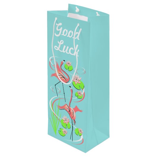 Flamingo Fandango Slim Duo Succes wijn Wijn Cadeautas (Achterkant Gekanteld)