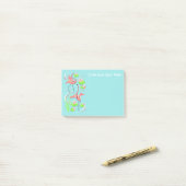 Flamingo Fandango Slim Duo-tekst na-it notitie Post-it® Notes (Op bureau)