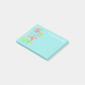 Flamingo Fandango Slim Duo-tekst na-it notitie Post-it® Notes (Schuin)