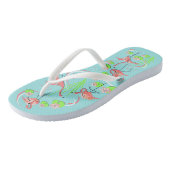 Flamingo Fandango teenslippers (Schuin)